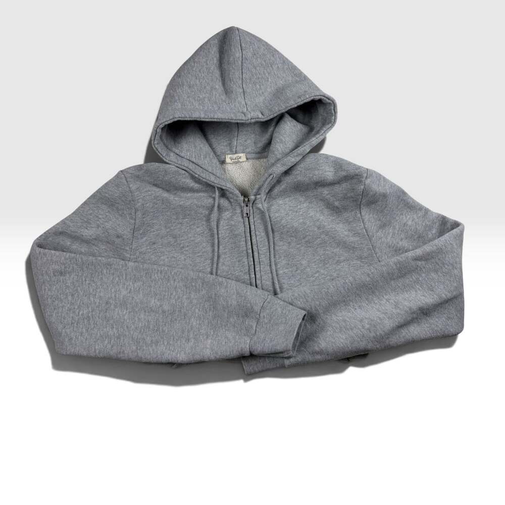 Brandy Melville | John Galt Gray Zip Up Hoodie